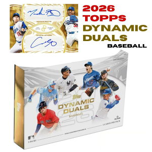 2026 Topps Dynamic Duals Baseball Hobby Box �g�b�v�X �_�C�i�~�b�N �f���A���Y �x�[�X�{�[�� �z�r�[�{�b�N�X ���W���[���[�O ��J�ĕ� ���[�L�[�x�b�c ���M�T�C�� 1���m�� �u�b�N���b�g �C�`���[ ���X