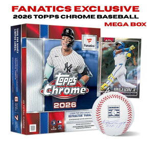 �yFanatics����z2026 Topps Chrome Baseball ���K�{�b�N�X MLB �����J�[�h ���i���� �g�c���� ���M�T�C���O�b�Y ���f���v�V���� �����_������ �g�b�v�X �N���[�� �x�[�X�{�[�� ���K�� ����C���T�[�g 
