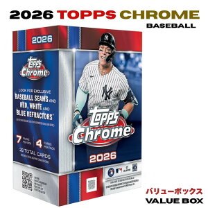 2026 Topps Chrome Baseball Value Box �g�b�v�X �N���[�� ���W���[���[�O �x�[�X�{�[�� �o�����[�{�b�N�X 1BOX ��J�ĕ� ���X�ؘN�� ����@�� RC ����p���������� �g���J�V�i �V�������N�t�� ��������