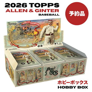 2026 Topps Allen & Ginter Baseball Hobby Box �\�� MLB ���W���[���[�O �g���J �A�������M���^�[ �z�r�[�{�b�N�X ��J�ĕ� ���X�ؘN�� �R�{�R�L ����@�� �T�C��/�����b�N�� 2������ �V�i �V�������N�t�� 
