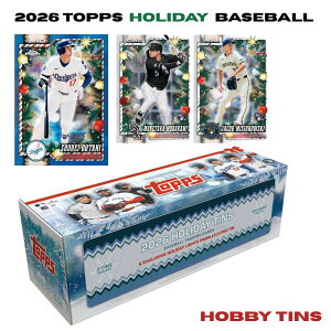 2026 Topps Holiday Baseball Hobby Tins �z�r�[�e�B�� �싅 �J�[�h MLB ��J�ĕ� �R�{�R�L ��ؐ��� ����@�� ���{�a�^ ����� �g���J �� 1��59�� ����p������ �V�i �V�������N�t�� ��������