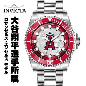 ［大谷翔平選手所属］［日本未発売商品］［ロサンゼルス・エンゼルス モデル］［数量限定生産］インヴィクタ 時計 メンズ インヴィクタ 腕時計 INVICTA 時計 INVICTA 時計 INVICTA MLB インヴィクタ メジャーリーグ ベースボール コラボモデル 43466 送料無料