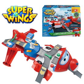 ［日本未発売］［公式ライセンス］［Super Wings スーパーウィングス］飛行機おもちゃ ジェット テイクオフタワー プレイセット フィギュア付きJett's Takeoff Tower 2-in-1 Airplane Toys Playset おもちゃ ロボット 飛行機 車両