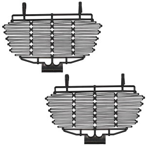 SALUDABLE 自転車カゴ カバー 前 後ろ 荷台 落下防止ネット ガード 網 黒 2個セット