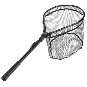 TIGRE BLANC ランディングネット 折りたたみ 釣り タモ 網 軽量 伸縮 調整可能 ラバー タモアミ 玉網 フィッシング バス釣り 渓流 淡水海水対応