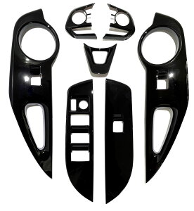 Flatland カローラクロス 専用 アクセサリー 内装 カスタム パーツ ドアスイッチ パネル ステアリングパネル セット