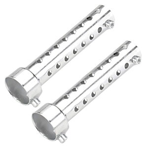 Yuumo+ インナーサイレンサー インナーバッフル バッフル バイク マフラー 消音器 排気 スチール 汎用 幅:35/42/45/48/60mm 2本セット