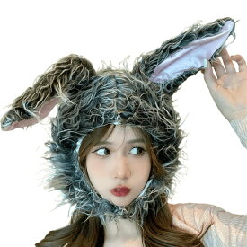 【本日限定！最大5%OFF対象】 [mewin] 【愛されうさぎ】 うさぎ かぶりもの 兎 被り物 ウサギ ハロウィン コスプレ 韓国 仮装 レディース カチューシャ