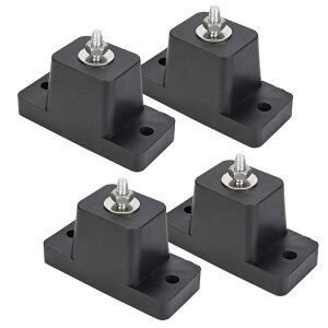 MaT store エアコン 室外機 防振ゴム 騒音軽減 ベランダ 作業が簡単 効果あり 4個セット