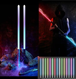 【本日限定！最大5%OFF対象】 Ms.0 ライトセーバー RGB15色 連結可能 サウンド USB充電 コスプレ 映え おもちゃ メタルヒルト モーションセンサー搭載