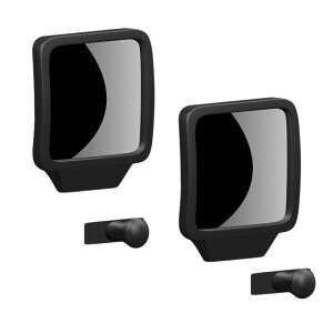 ideamall 補助ミラー サイドミラー 車 ドアミラー 360度角度調整可能 左右兼用 2個セット