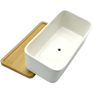 FJmark 植木鉢 多肉植物鉢 陶器鉢 プランター サボテン鉢 受け皿 トレイ付き 長方形