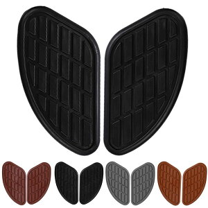 バイク オートバイ タンク パッド ニーグリップ サイド プロテクター カスタム ヤマハ スズキ 汎用 左右セット