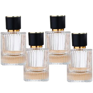 Crystal craft 香水 アトマイザー 持ち運び スプレー容器 アルコール 詰め替え 30ml 50ml【4個セット】