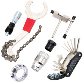 HTharros 自転車用工具セット メンテナンス セット ロードバイク スプロケット バイククランク ボトムブラケット マルチツール セット