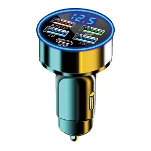 MONOSTORE カーチャージャー 充電器 シガーソケット USB 車 急速充電 5ポート タイプC