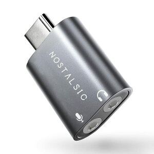NOSTALSIC USB I[fBI ϊA_v^ USBC to 3.5mm Ot TEhJ[h DAC 16bit/48KHz }^Cv 3(TRS)p iPhone/Windows/Mac OS/PS4/PS5/Linux/Chr