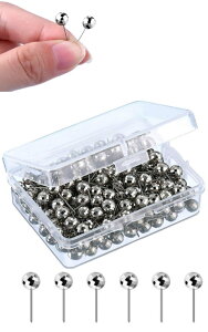 Chocople 画鋲 画びょう 石膏ボードピン 押しピン 穴が目立たない 模様入り 100個入り