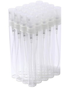 Chocople スプレーボトル アトマイザー 香水 霧吹き 透明 小分けボトル 詰め替え容器 ガラス製 20本セット