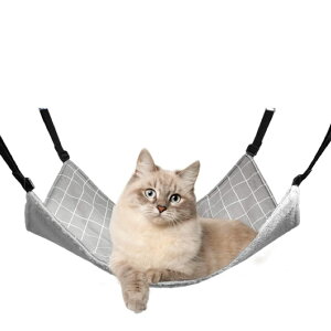 【ペット用品販売士監修】Suiretu 猫 ハンモック ベット ゲージ 安心安全 長さ調節可 冬夏両用 耐荷重 10kg 58x48cm 丈夫 丸洗い