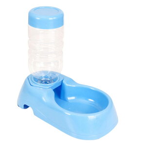 Akaaka ペット用給水器 自動 給水 ボウル 留守番 外出対応 猫 犬用 置き型 水飲み器 容器タイプ ペット給水ボトル(ライトブルー)