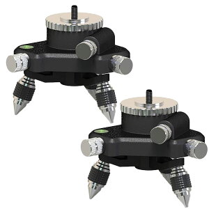 Famimueno 回転台 下げ振り アダプター レーザー 墨出し器 360° 微調整 レベル 三脚 台座