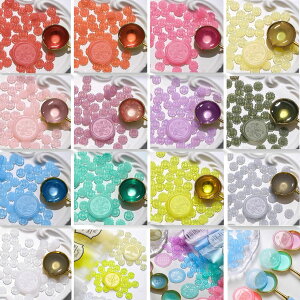 【13色 1300粒 シーリングワックス 半透明 ひまわり】シーリングスタンプ 封蝋 手紙 レター 結婚式 招待状