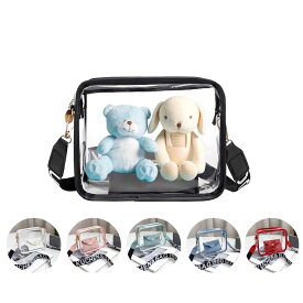 [ikomaido] ぬいぐるみポーチ 推し活 ぬいポーチ 2体 10cm ポーチ ぬいぐるみ ニレイシーエム ちびぬいポーチ クリアバッグ ぬいバッグ 推しぬいポーチ 20cm 15cm 大きめ