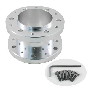 Funriche ステアリング ボス スペーサー 50mm アルミ 汎用 ポジショニング 調整 カスタム 5色から ボルト×レンチセット