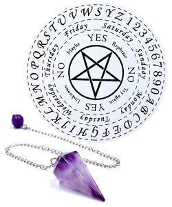 S.fields.inc ダウジングセット ペンデュラムシート ペンジュラムマット 振り子 水晶 25cm 占い