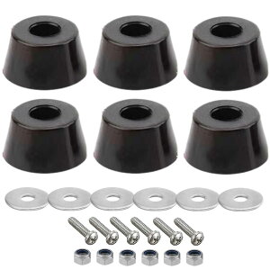 FJmark ダンプ 2t 3t 汎用 戸当たりゴム あおりゴム アオリゴム アオリガード 傷防止 6個セット 1台分 フルセット (軽トラ用 薄型)