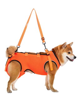 【歩行が楽】 介護用ハーネス 犬 ハーネス 介護 歩行補助 老犬 歩行補助ハーネス リハビリ 介護用品 夜も光る 犬介護用品 歩行器 犬介護