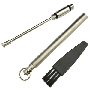 TAKES チタン製 耳かき 極上 キーホルダー スパイラル みみかき 携帯用 360度