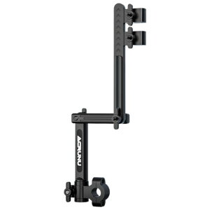 ateena 自転車 傘ホルダー 傘スタンド 傘立て 強力固定 自由調整 折りたたみ式 360度回転 ベビーカー バイク アクセサリーホルダー (3つ折り_2, ブラック)