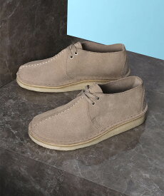 Clarks Desert Trek. Sand Suede(26164264)【クラークス デザートトレック サンドスエード】国内正規品 レディース ウィメンズ シューズ モカシン ブーツ フットウェア 靴 ミッドカット ストリート カジュアル シンプル ナチュラル 本革 ベージュ 新作 23~24.5cm