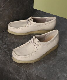 Clarks Wallabee. Beige Leather(26175773)【クラークス ワラビー ベージュ レザー】正規品 レディース ウィメンズ モカシン ブーツ フットウェア 靴 ストリート カジュアル シンプル ナチュラル ローカット オールシーズン ピンク 23~24.5cm 新作