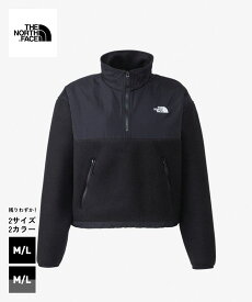 THE NORTH FACE Pullover Denali Jacket(NAW72332)【ザノースフェイス プルオーバーデナリジャケット】正規品 レディース ウィメンズ アウター フリース ハーフジップ 長袖 アウトドア カジュアル シンプル ブラック グレー M~L 秋冬 23FW