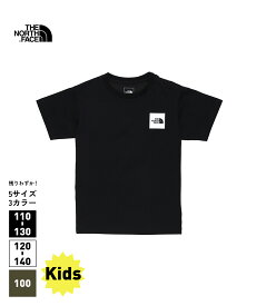 THE NORTH FACE S/S Small Square Logo Tee(NTJ32358)【ノースフェイス ショートスリーブスモールスクエアロゴTシャツ】23SS 国内正規品 キッズ トップス 半袖 シンプル カジュアル ストリート ホワイト/ブラック/ピンク/オリーブ 100~150cm