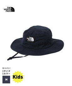THE NORTH FACE Kids Horizon Hat(NNJ02312)【ノースフェイス キッズホライズンハット】23SS 国内正規品 ユニセックス 子ども用 ハット ヘッドウェア 帽子 アウトドア バーベキュー 紫外線対策 日よけ 通気性 UVケア ネイビー M