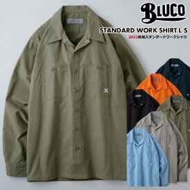 40％OFFセール BLUCO ブルコ ワークシャツ メンズ 長袖スタンダードワークシャツ BLUCO WORK GARMENT ブルコワークガーメント ストライプシャツ 【送料無料】