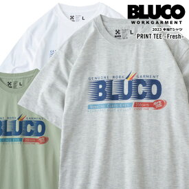 セール BLUCO ブルコ 半袖 Tシャツ PRINT TEE -Fresh- BLUCO WORK GARMENT ブルコワークガーメント【交換・返品不可】