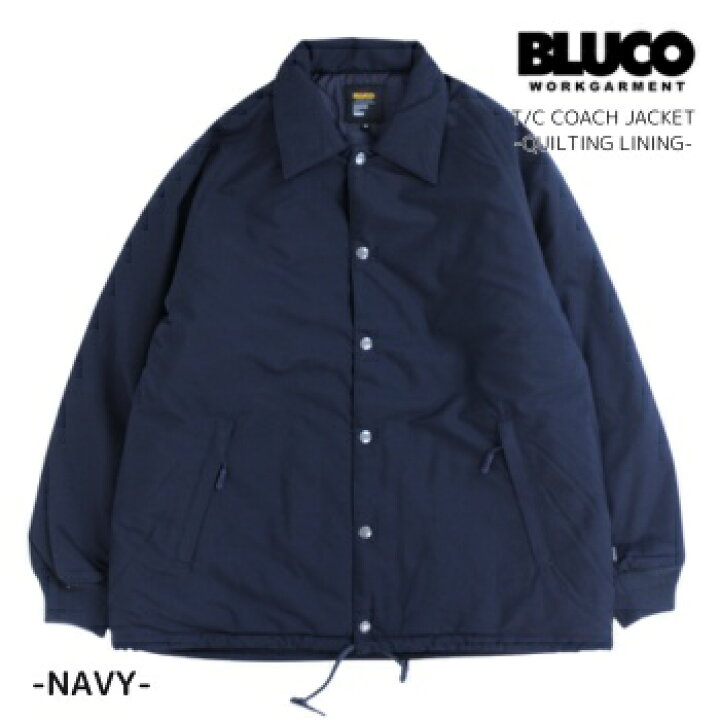 楽天市場】セール BLUCO ブルコ コーチジャケット キルティング T/C 