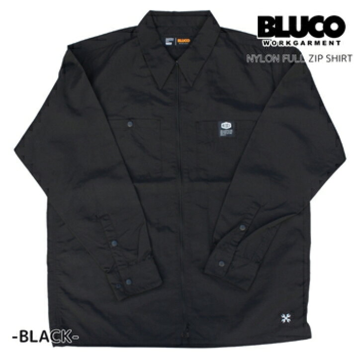楽天市場】セール BLUCO ブルコ ナイロンフルジップシャツ ワーク 