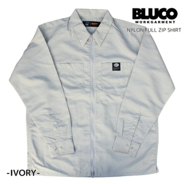 楽天市場】セール BLUCO ブルコ ナイロンフルジップシャツ ワーク 