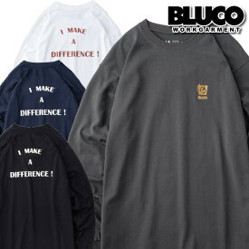 新作入荷 BLUCO ブルコ 長袖Tシャツ ロンT PRINT L/S TEE -DIFFERENCE- 長袖 Tシャツ BLUCO WORK GARMENT ブルコワークガーメント レターパックプラス・ネコポス発送