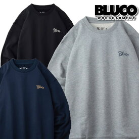 BLUCO ブルコ スウェットシャツ LIGHT PILE SWEATSHIRTS -EMB- 141-13-001 クルーネック スウェット 春 裏毛 メンズ BLUCO GARMENT ブルコワークガーメント 送料無料