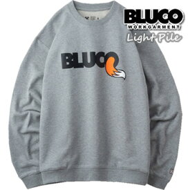 BLUCO ブルコ スウェットシャツ LIGHT PILE SWEATSHIRTS -FOX- 141-13-002 クルーネック スウェット 春 裏毛 メンズ BLUCO GARMENT ブルコワークガーメント 送料無料
