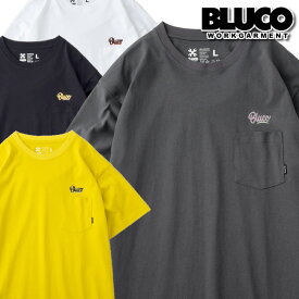 BLUCO ブルコ 半袖 Tシャツ POCKET TEE -SCRIPT- BLUCO WORK GARMENT ブルコワークガーメント ネコポス発送のみ送料無料