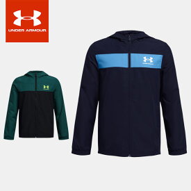 ☆【お買い物マラソン！最大10%OFFクーポン配布中】 アンダーアーマー クリアランス UNDER ARMOUR キッズ SPORTSTY ウインドブレーカー 1370183 あす楽