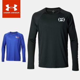 ☆ネコポス【お買い物マラソン！最大10%OFFクーポン配布中】 アンダーアーマー UNDER ARMOUR キッズ ジュニア ベロシティ ブランド 長袖Tシャツ 1383013